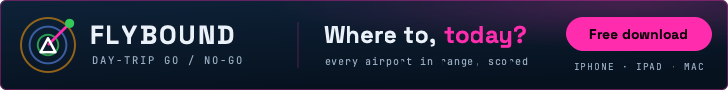 Flybound — day-trip go/no-go for VFR pilots. Free on iPhone.